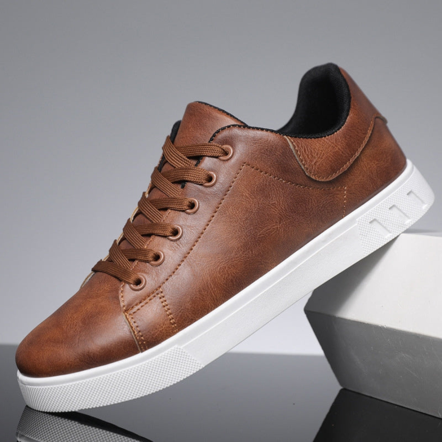 Men's Sneakers with Lace-Up Closure, Low-Cut Design and Sleek Silhouette