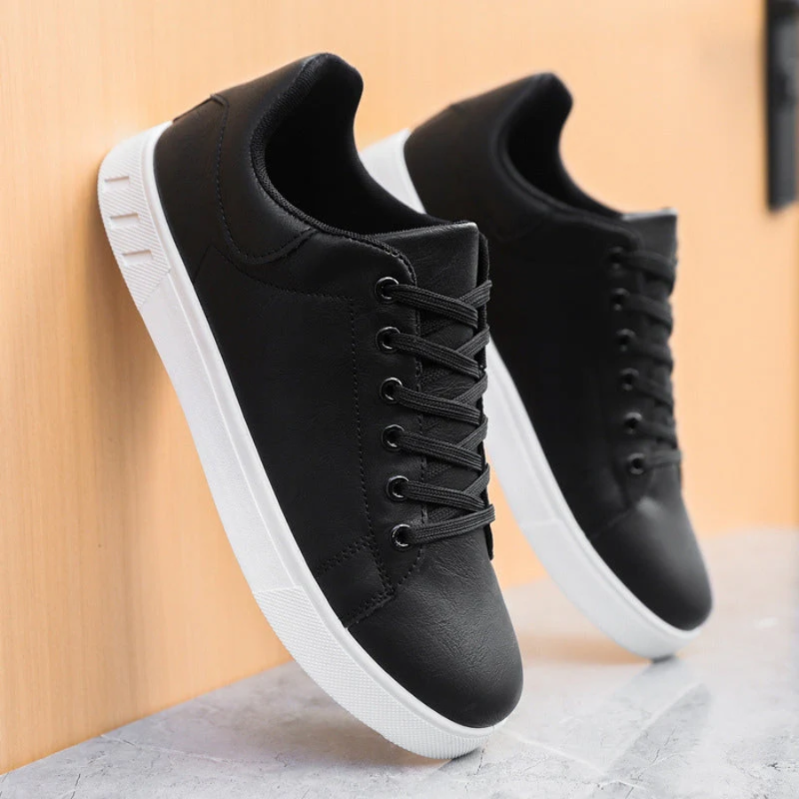 Men's Sneakers with Lace-Up Closure, Low-Cut Design and Sleek Silhouette