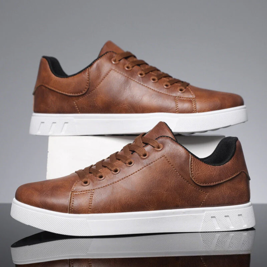 Men's Sneakers with Lace-Up Closure, Low-Cut Design and Sleek Silhouette