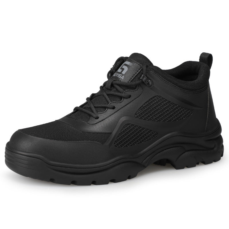 Men's Work Shoes with Steel Toe and Anti-Slip Sole
