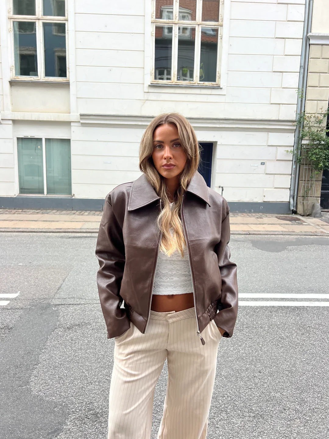 Faux Leather Jacket