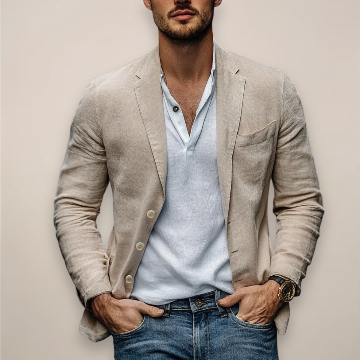 Damon | Men's Casual Blazer with a Modern Summer Style