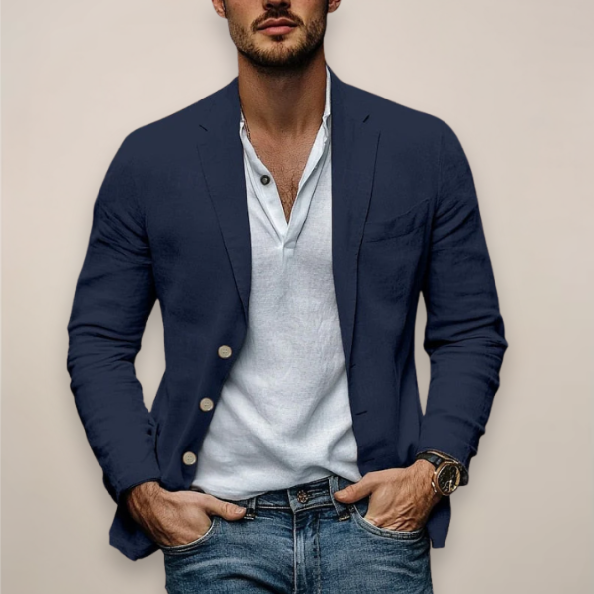 Damon | Men's Casual Blazer with a Modern Summer Style