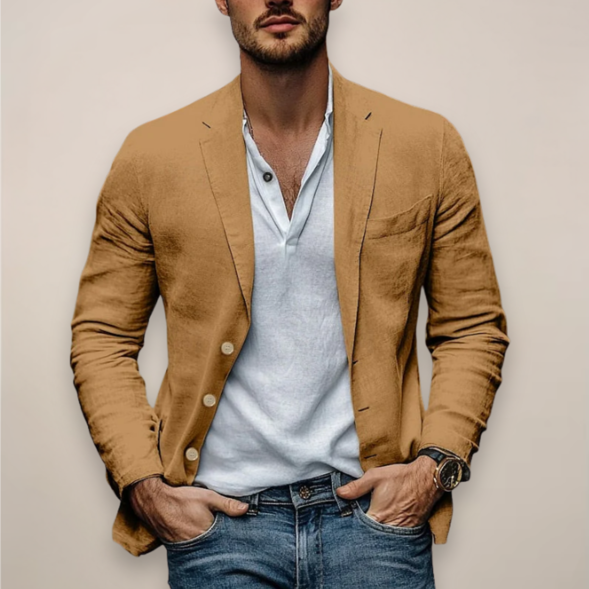 Damon | Men's Casual Blazer with a Modern Summer Style