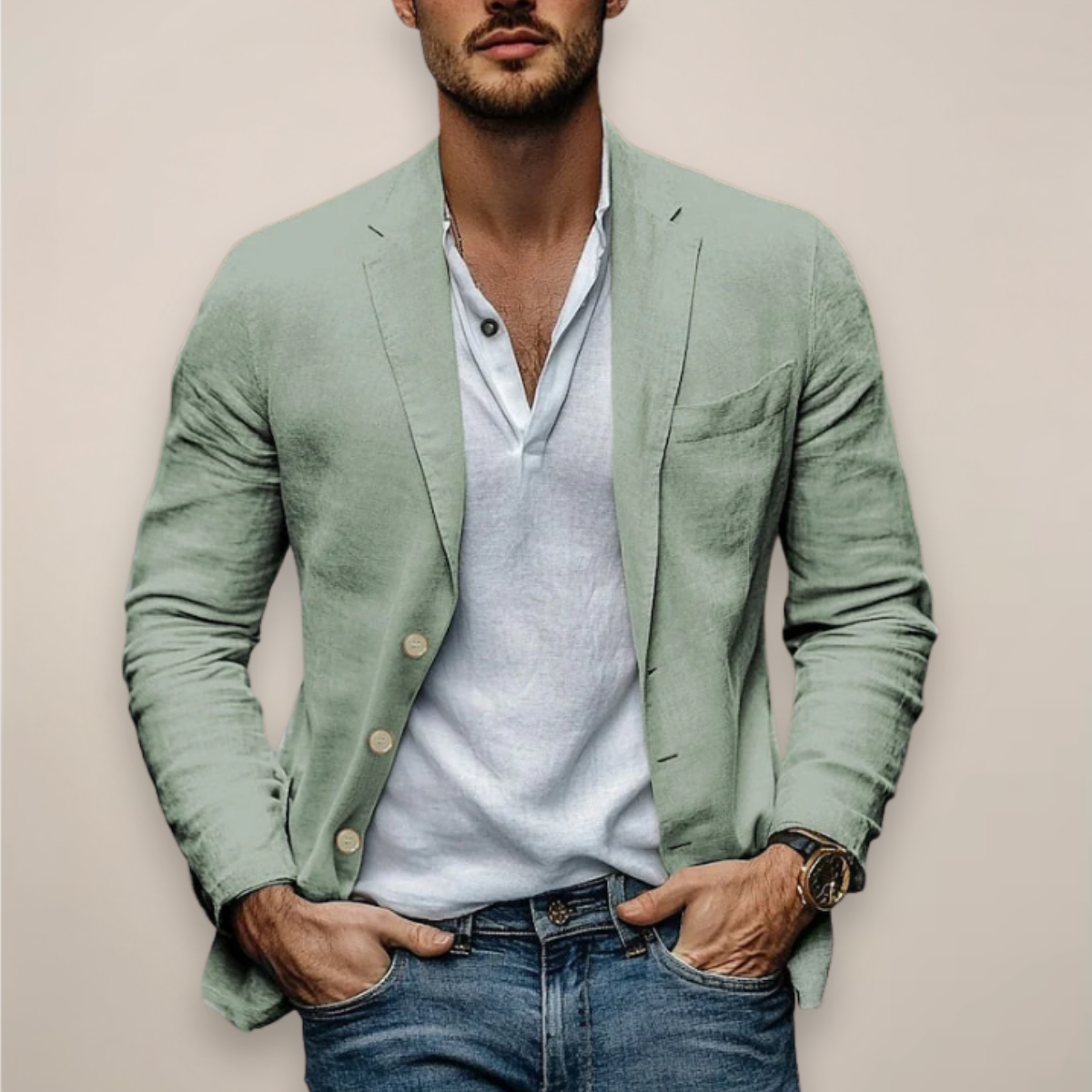 Damon | Men's Casual Blazer with a Modern Summer Style