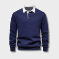 Stefan | Men's Long Sleeve Polo Shirt with Classic Collar for Summer
