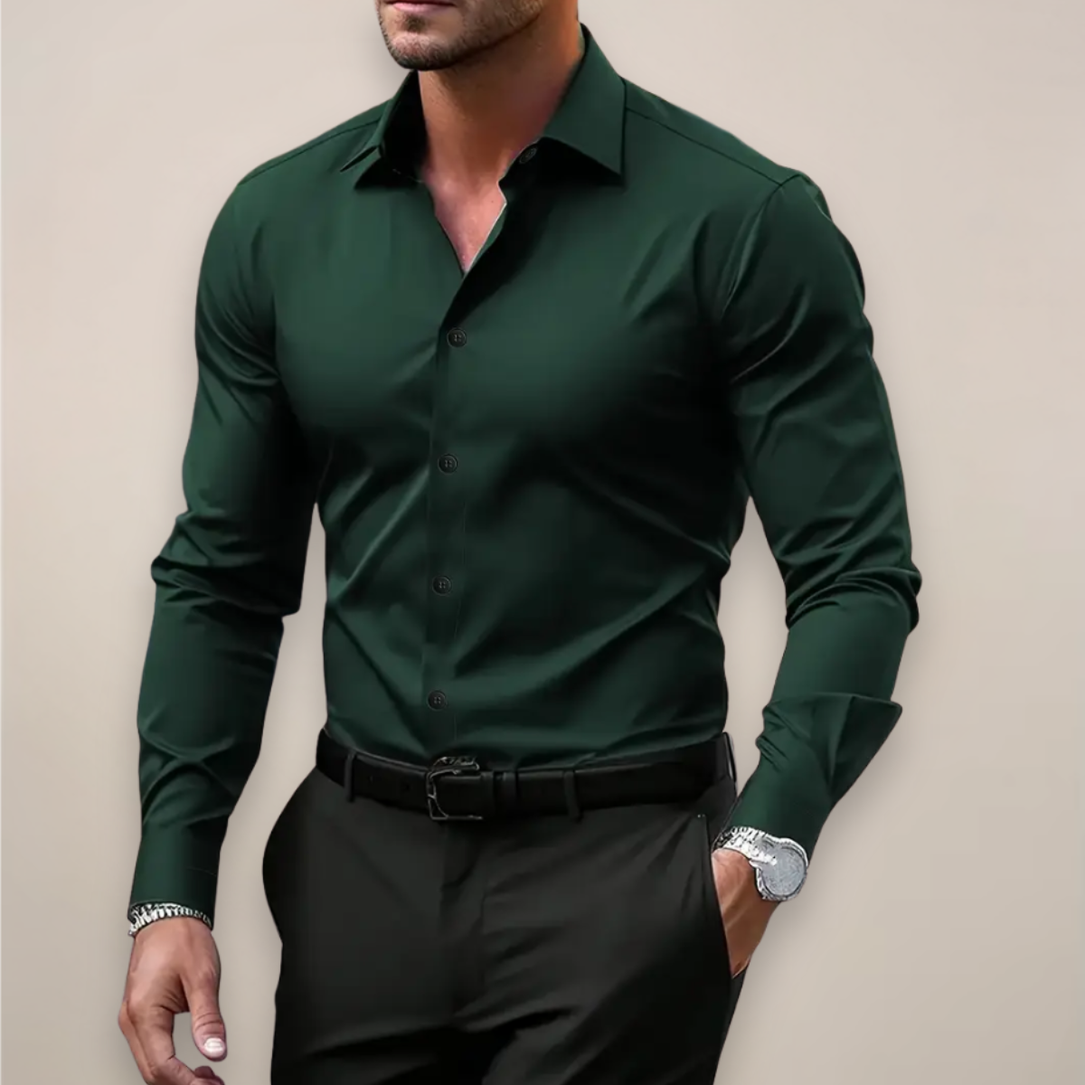 Jasper | Men's Slim Fit Long Sleeve Shirt