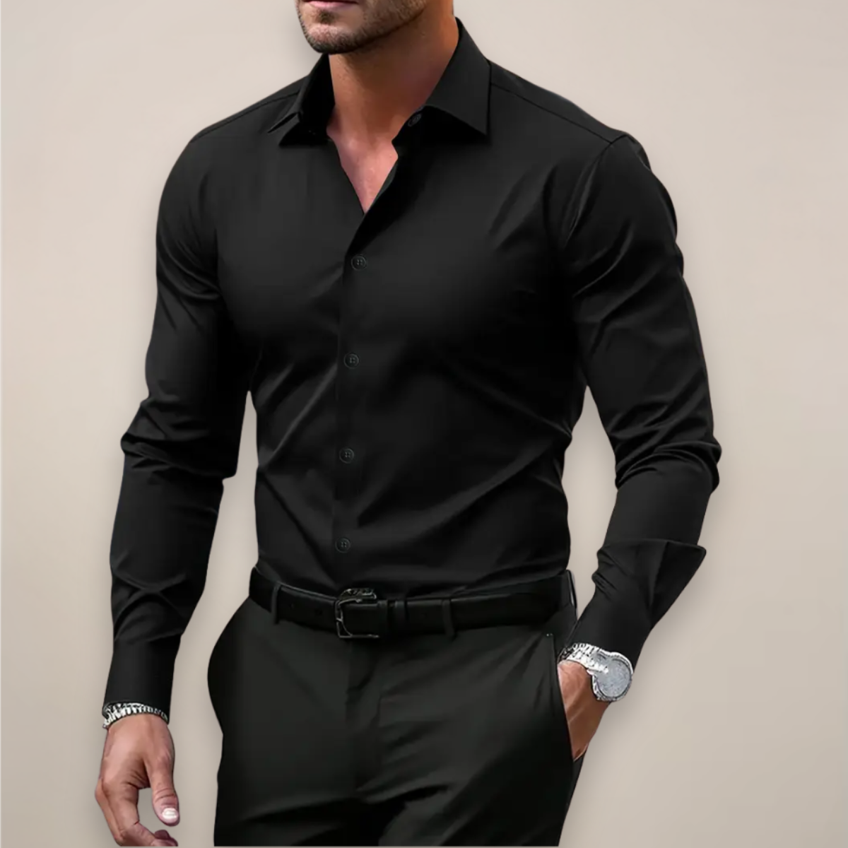 Jasper | Men's Slim Fit Long Sleeve Shirt