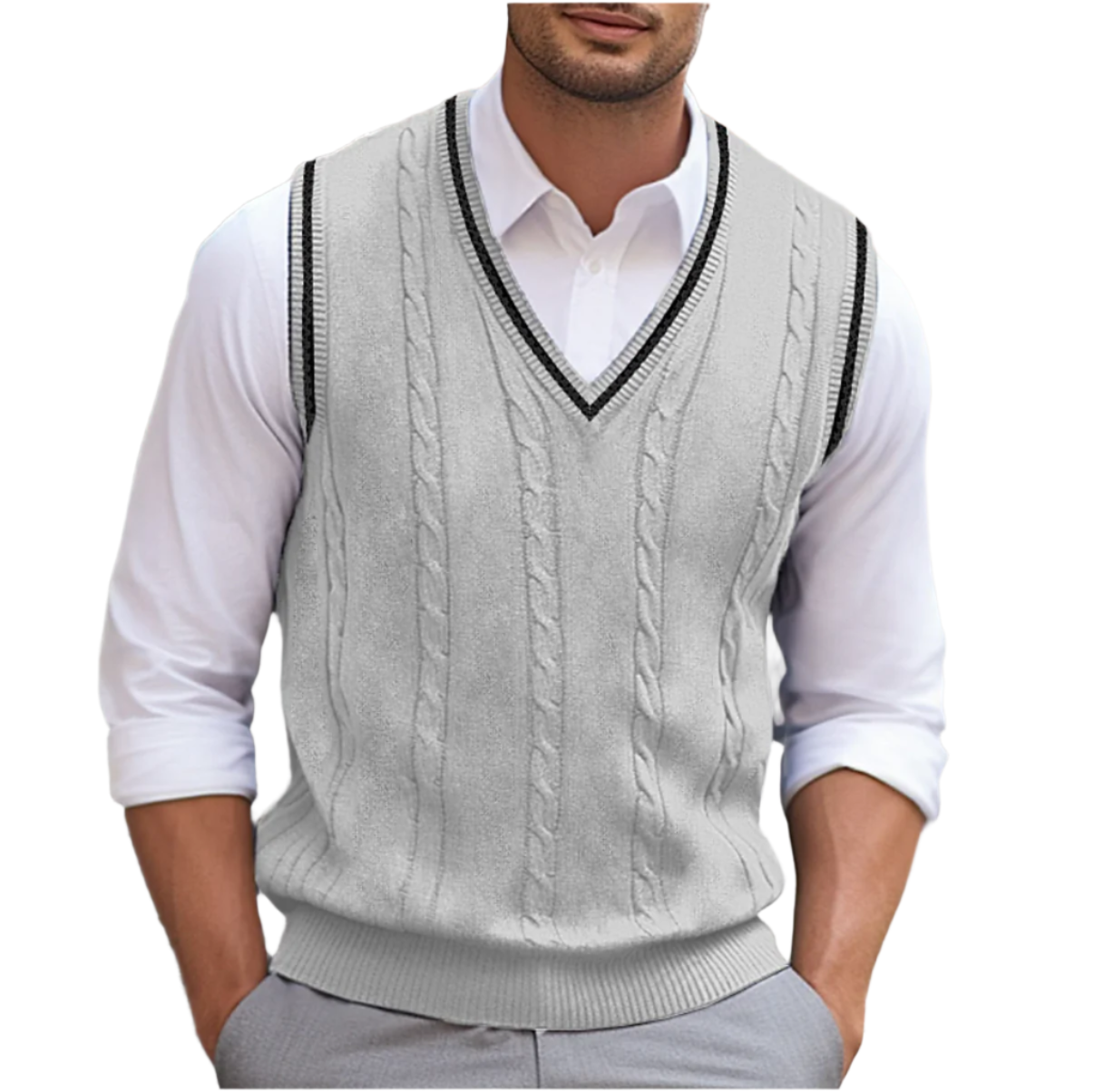 Joris | Men's Sleeveless V-Neck Sweater Vest with Lightweight Comfort