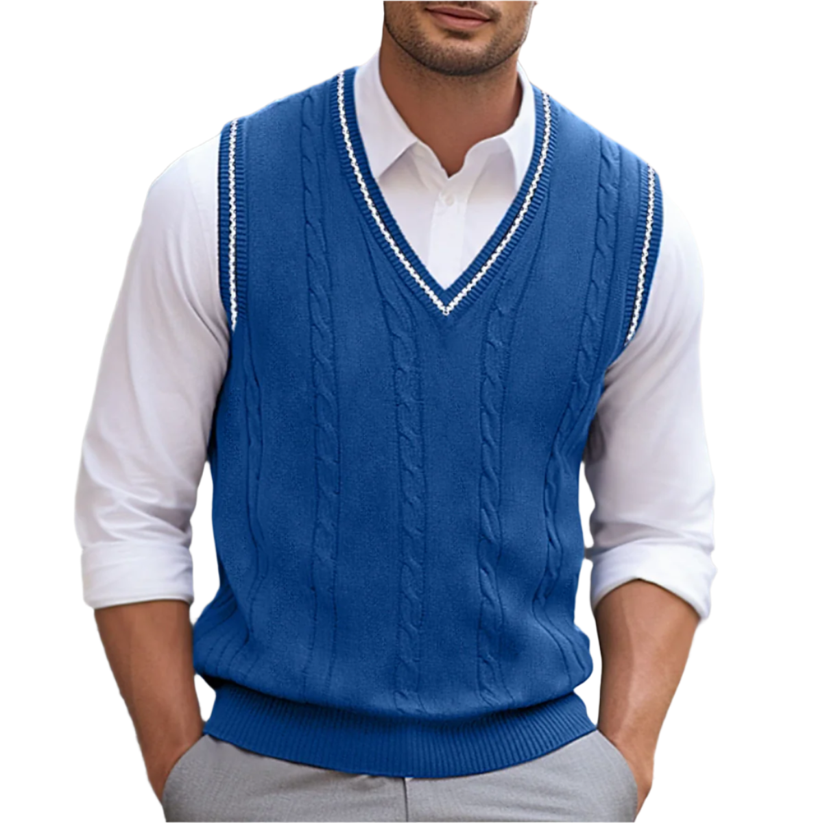 Joris | Men's Sleeveless V-Neck Sweater Vest with Lightweight Comfort