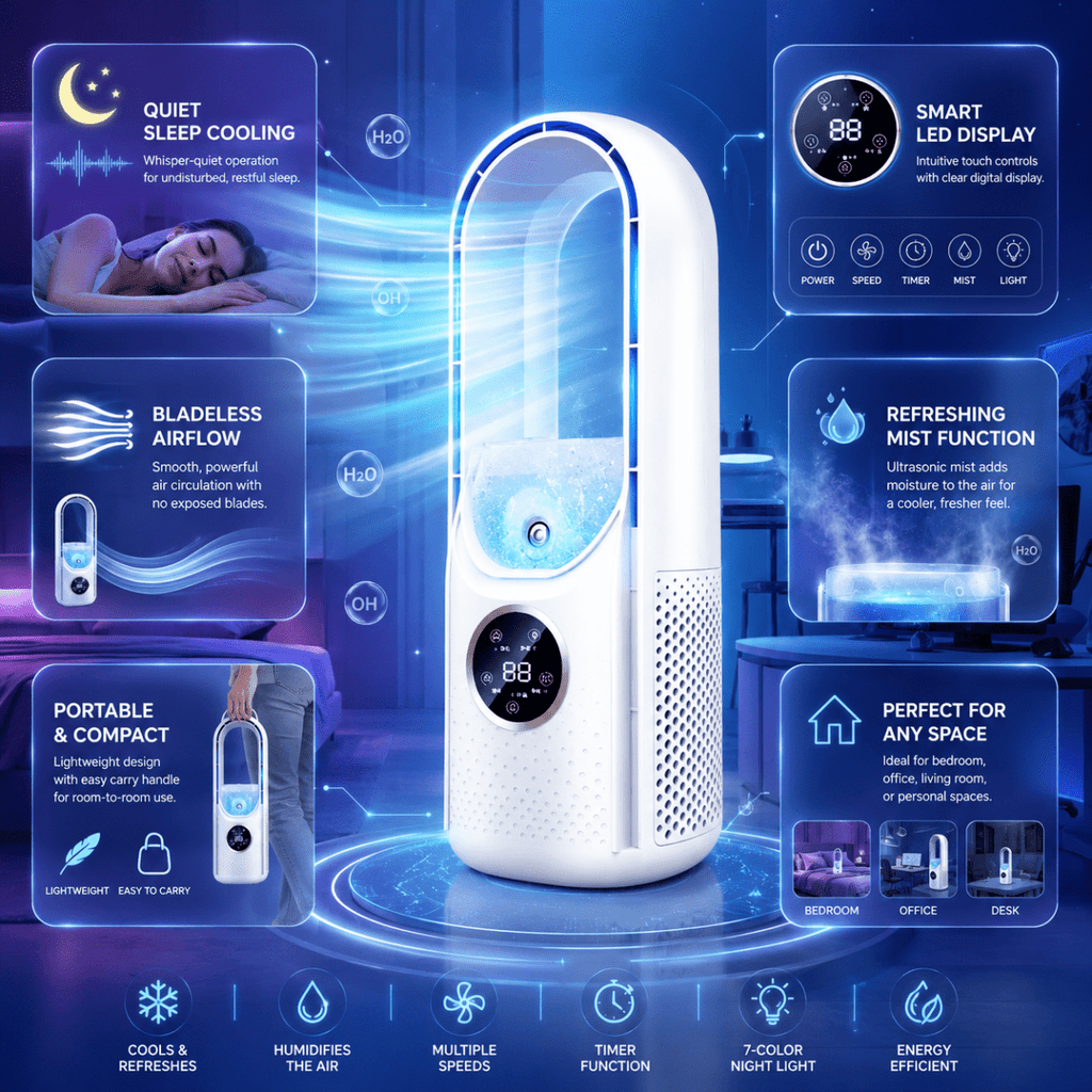 Wingless Air Conditioner for Restful Nights