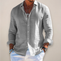 Liam | Men's Casual Long Sleeve Button-Up Shirt
