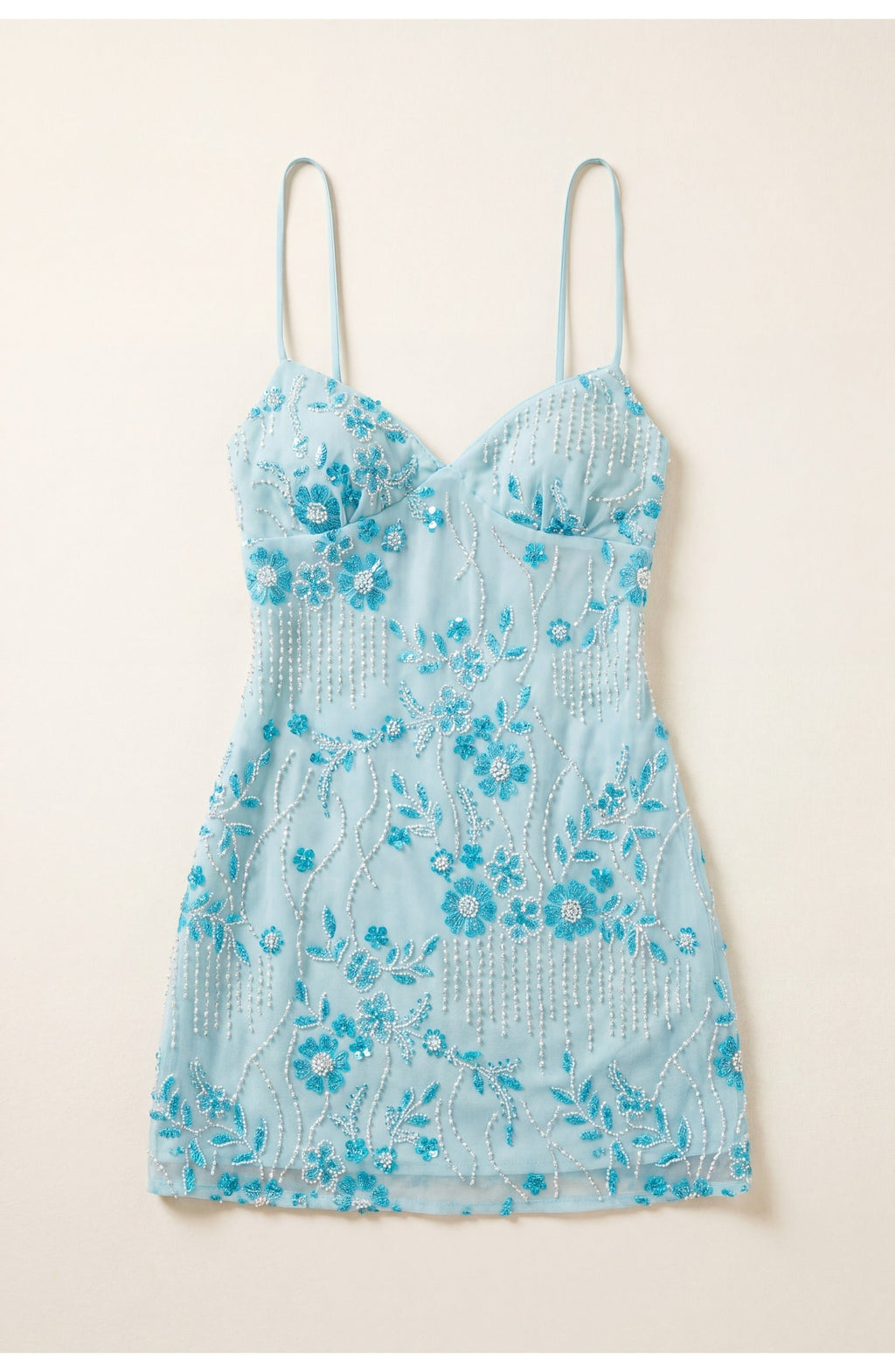 Wilhelmine Women’s Mini Dress | Pink Lace Overlay | Spaghetti Strap Bustier