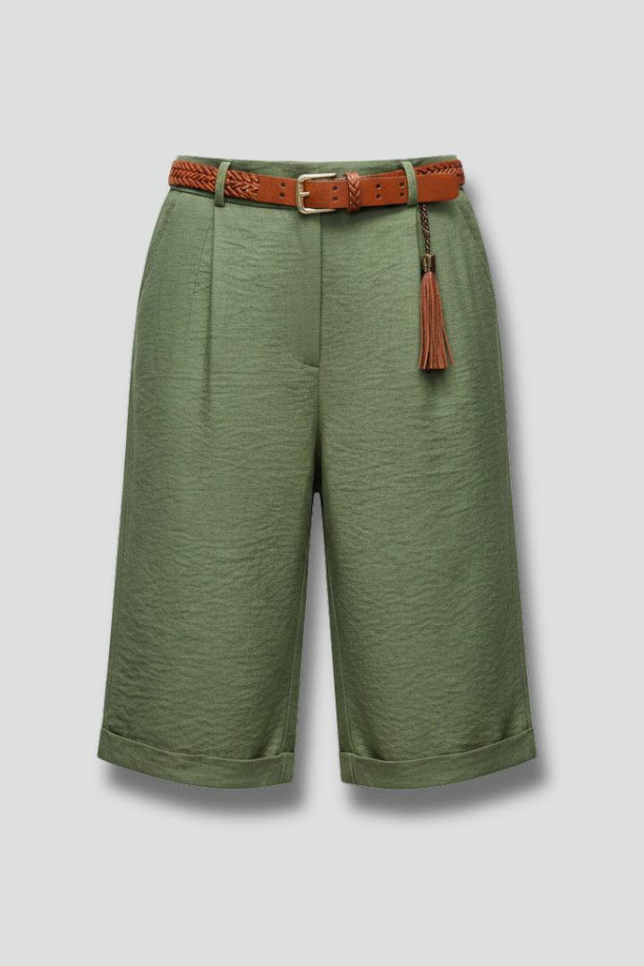 Lieke | Elegant Women’s Shorts with High Waist and Rolled Hem