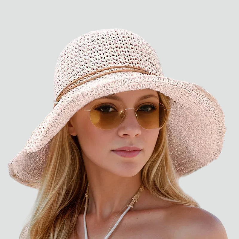 Foldable Summer Sun Visor with Wide Brim