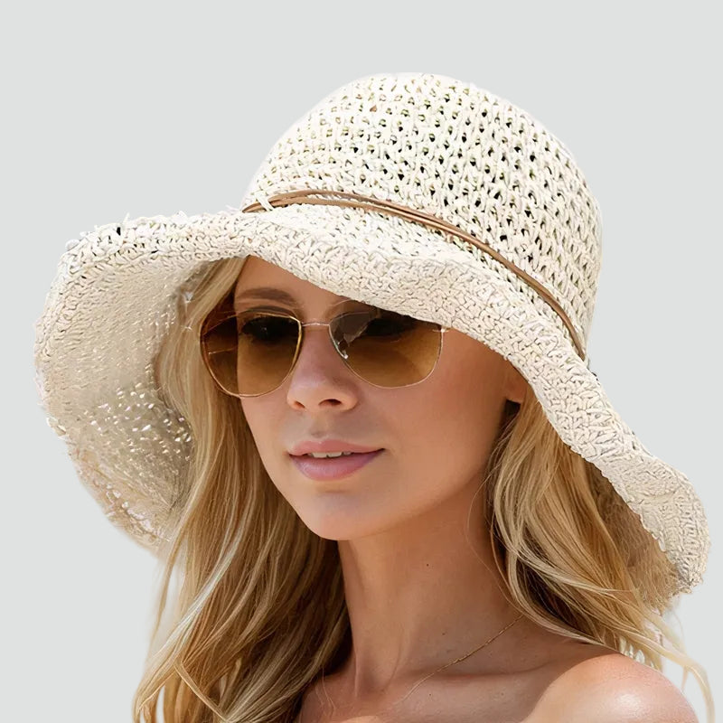 Foldable Summer Sun Visor with Wide Brim