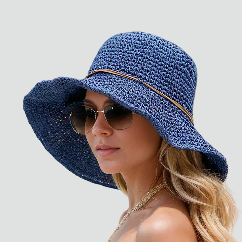 Foldable Summer Sun Visor with Wide Brim