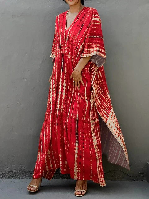 Natalie | Women's Long Summer Kaftan Dress – Flowing and Comfortable