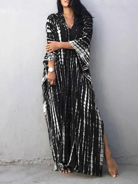 Natalie | Women's Long Summer Kaftan Dress – Flowing and Comfortable