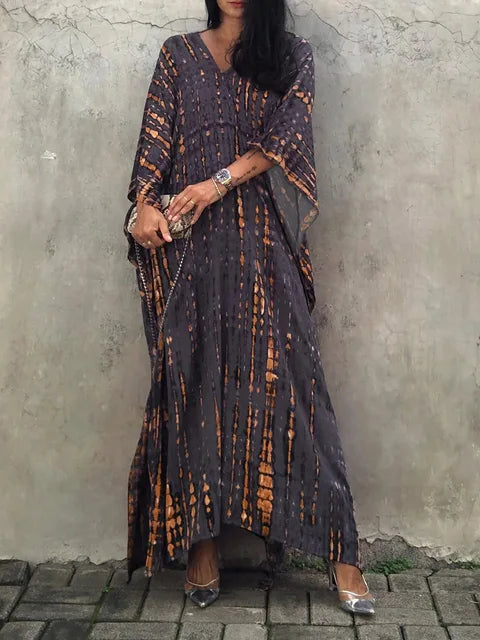 Natalie | Women's Long Summer Kaftan Dress – Flowing and Comfortable