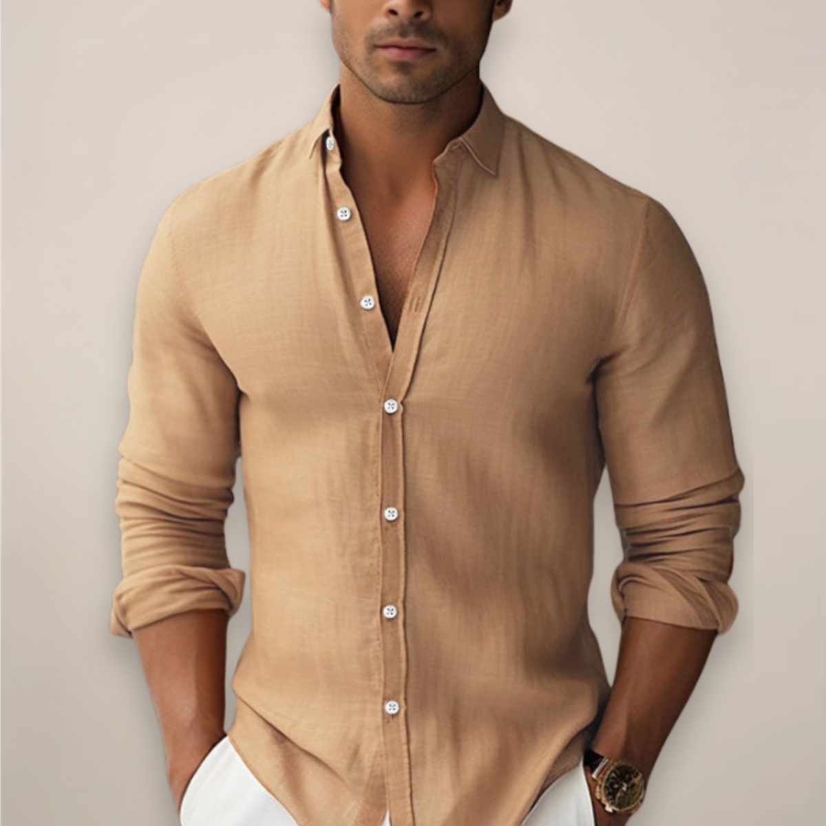 Luca | Casual Button-Up Summer Shirt for Men