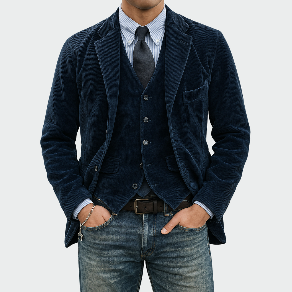 Jules | Elegant Men's Blazer with Waistcoat for Formal Occasions