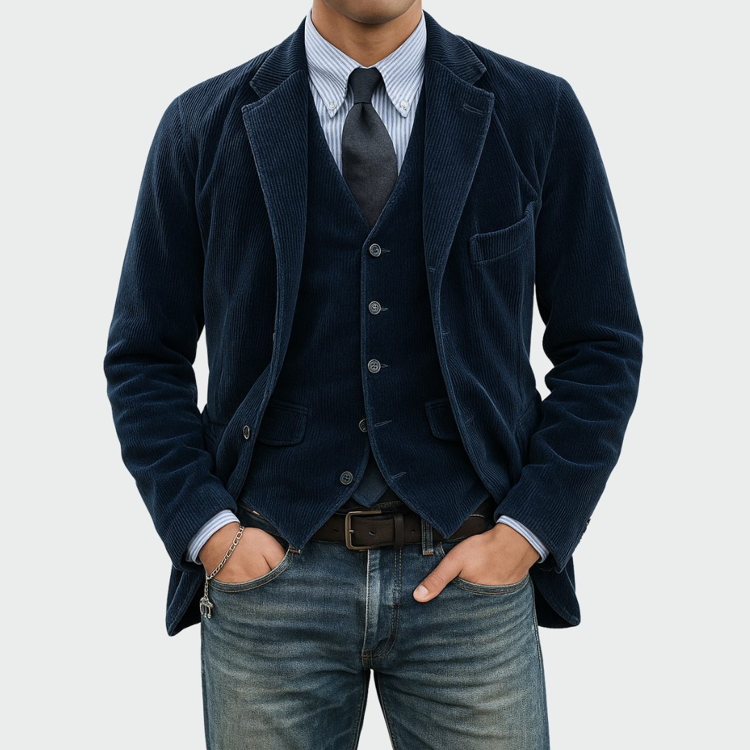 Jules | Elegant Men's Blazer with Waistcoat for Formal Occasions