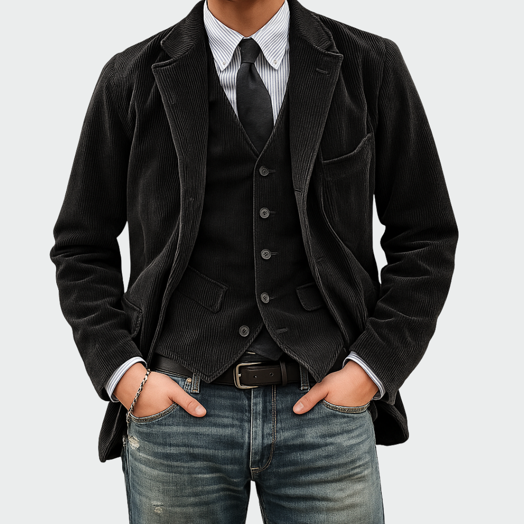 Jules | Elegant Men's Blazer with Waistcoat for Formal Occasions