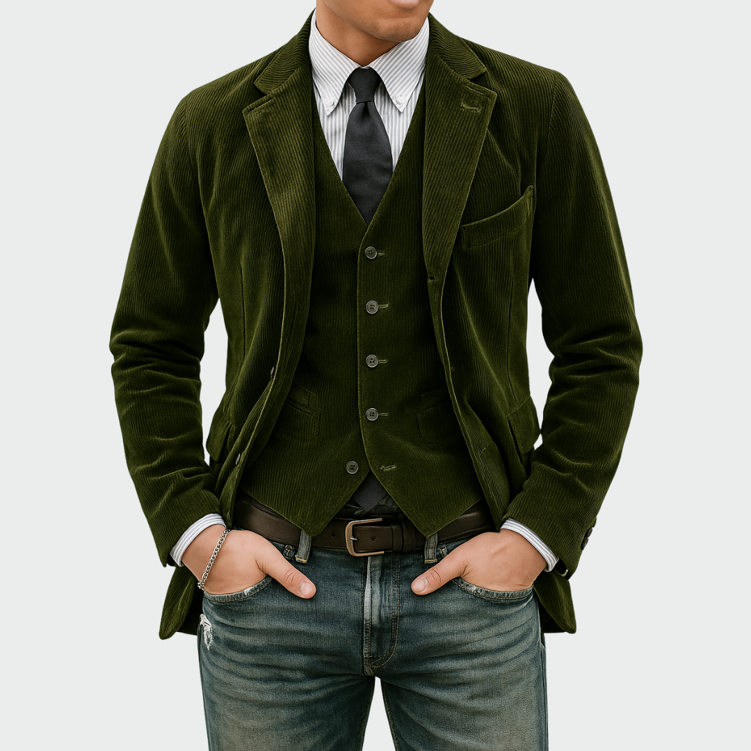 Jules | Elegant Men's Blazer with Waistcoat for Formal Occasions