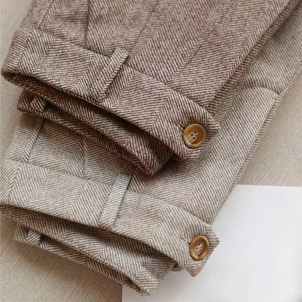 Nino | Men's High-Waisted Dress Trousers with Pleated Details for Summer
