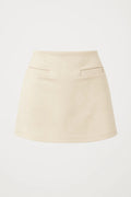 Women’s Mini Skirt | High Waist | Minimalist Design | Subtle Welt Pockets