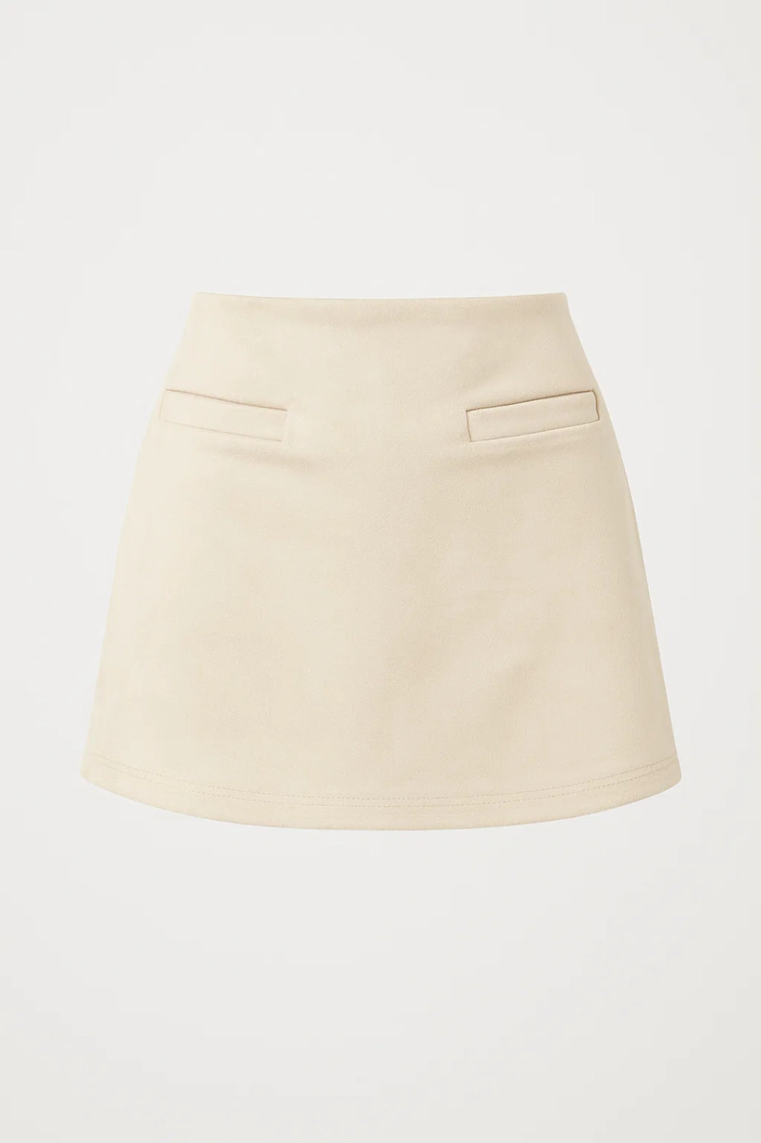 Women’s Mini Skirt | High Waist | Minimalist Design | Subtle Welt Pockets