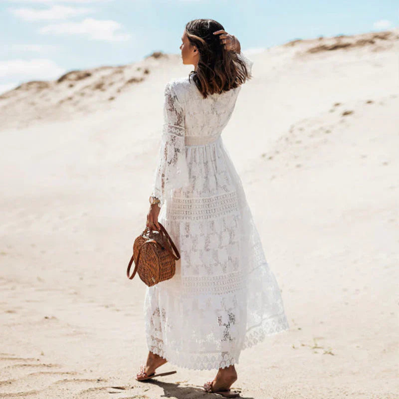 Luna | Women's Bohemian Long Sleeve Maxi Dress
