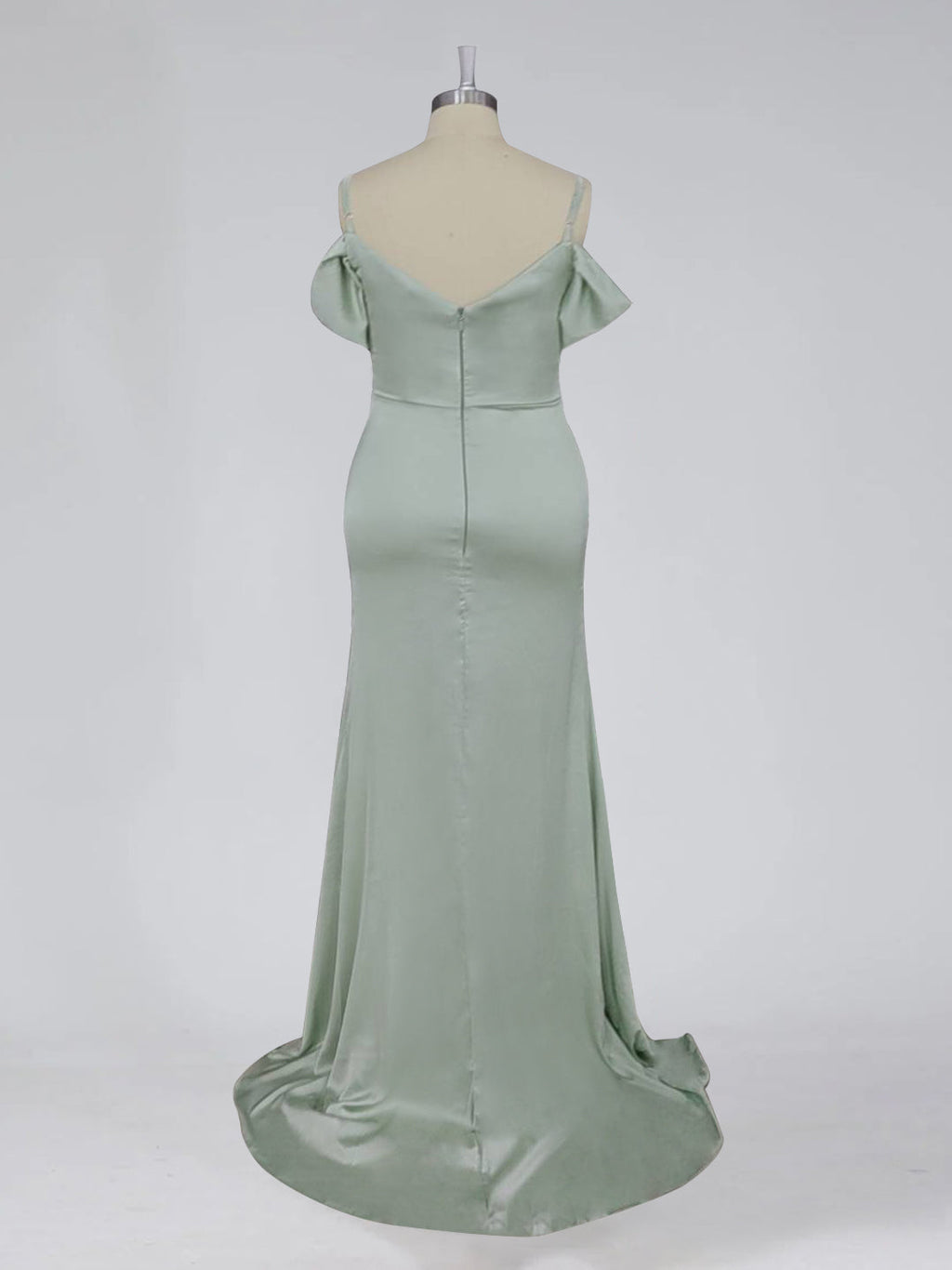 Women's Bridesmaid Dress Mermaid Trumpet Sweetheart Sleeveless Floor-Length