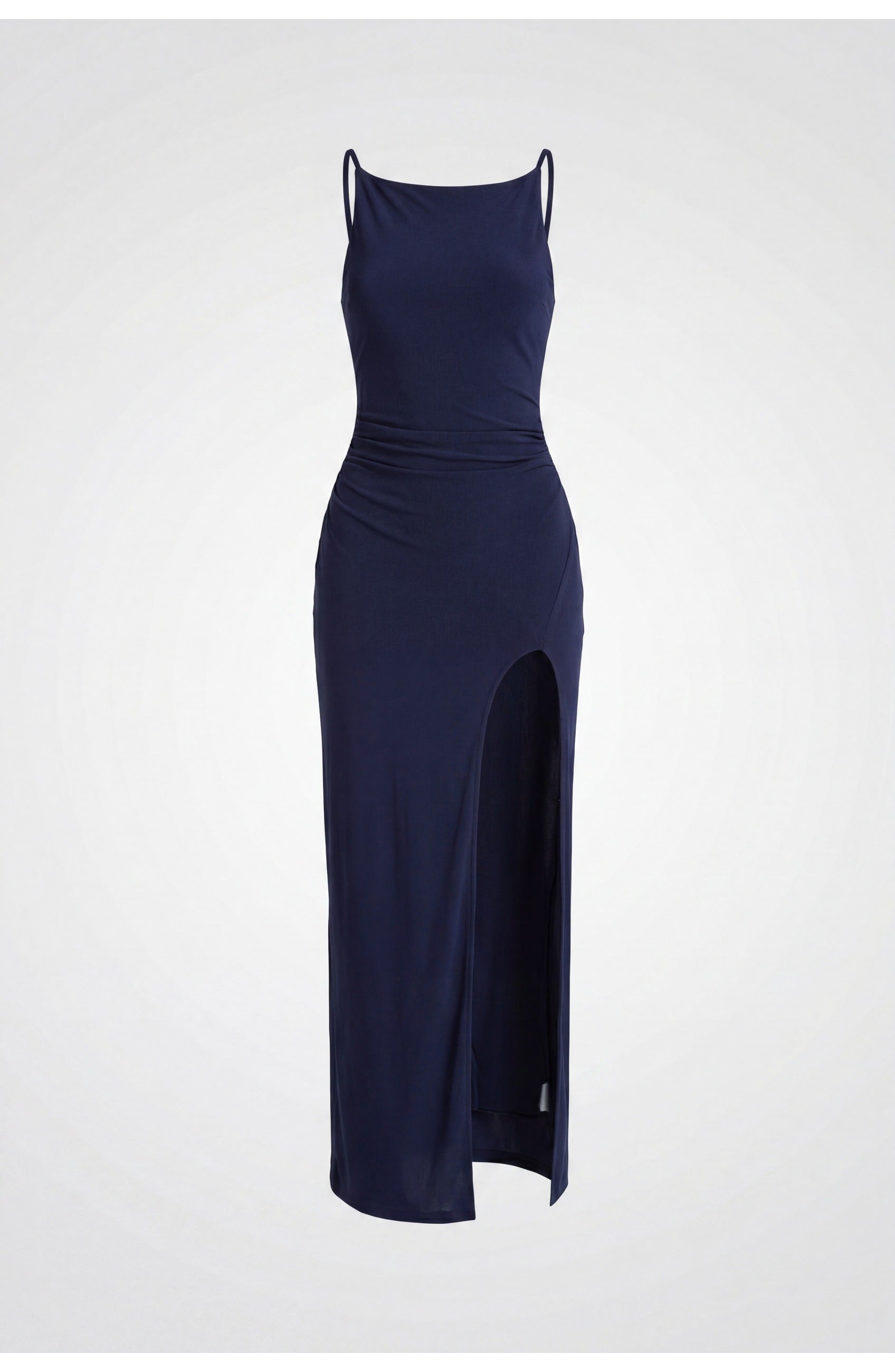 Women’s Maxi Dress | High Leg Split | Boat Neckline