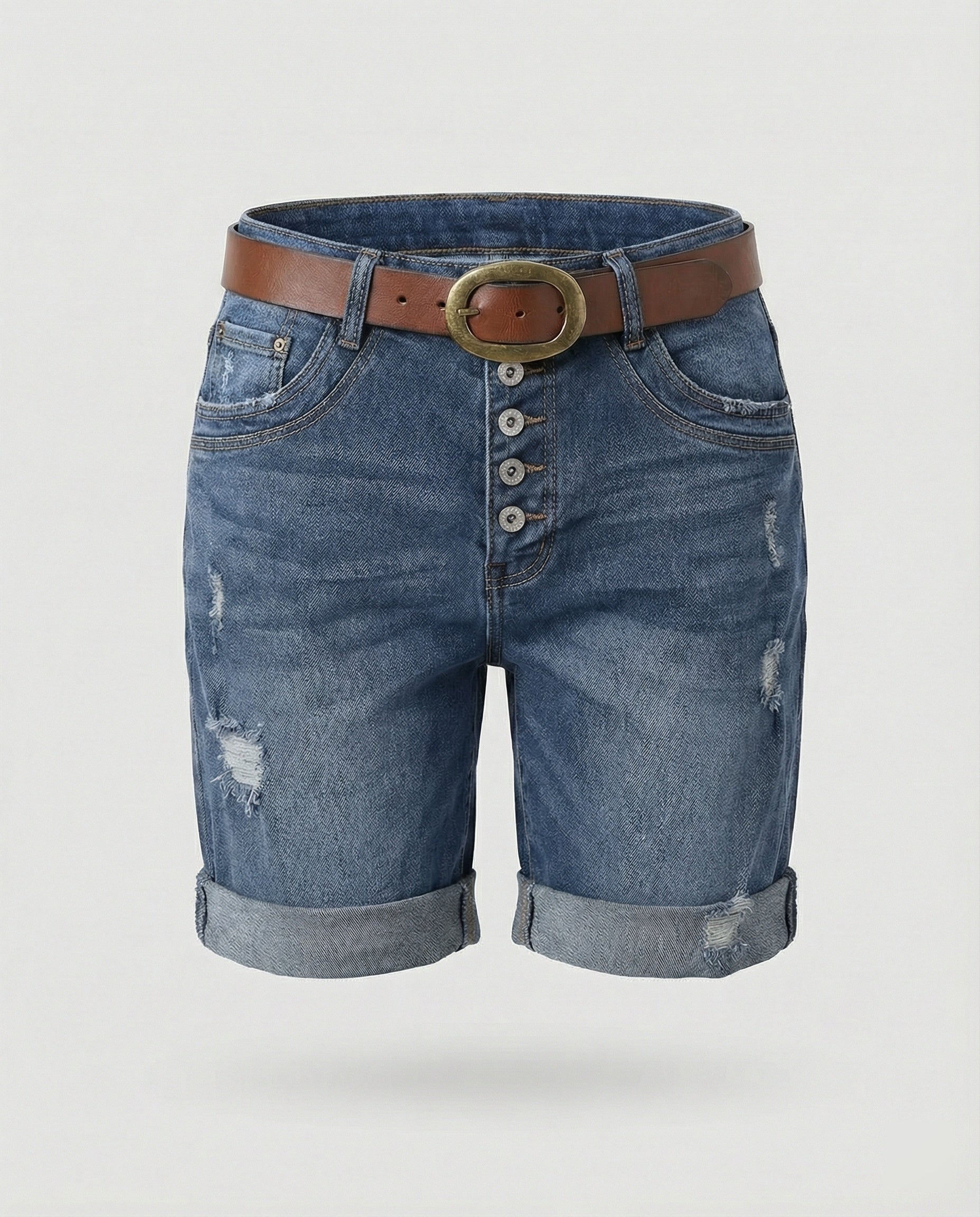 Marlies | Women’s Distressed Denim Shorts