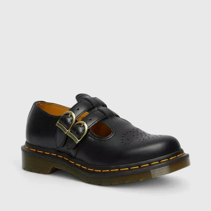 Mary Jane Flats for Women featuring a stylish double buckle design and a comfortable chunky sole, perfect for everyday wear. 1