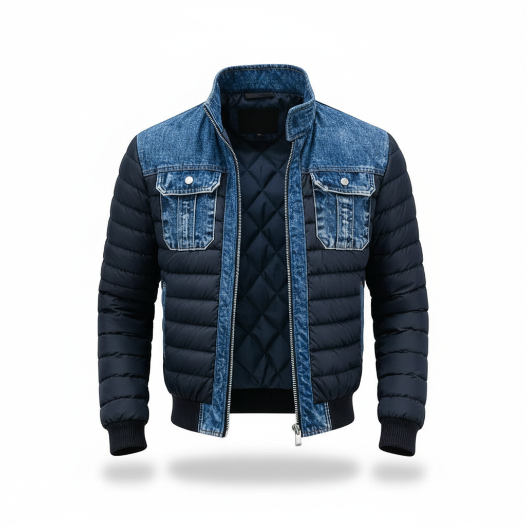 Jori™ | Stylish Padded Denim Jacket