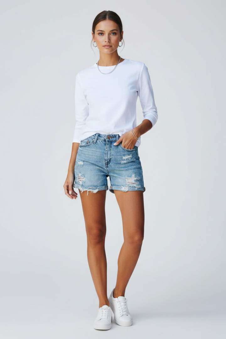 Maud | Women’s Denim Shorts with Pockets