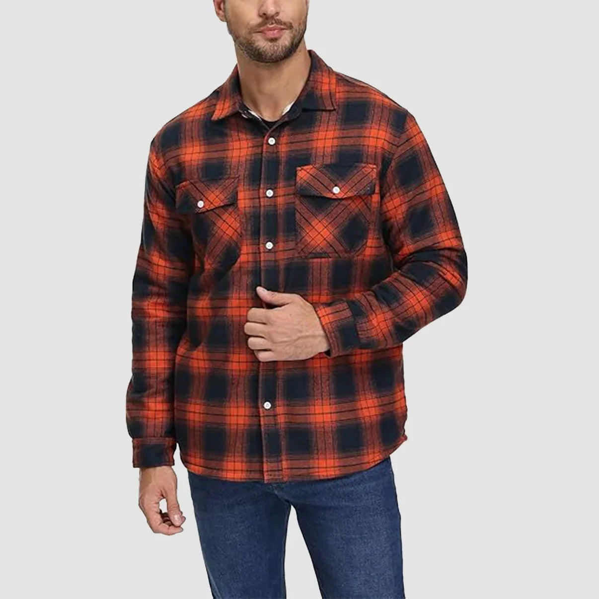 Arvid™ | Lined Checked Shirt Jacket