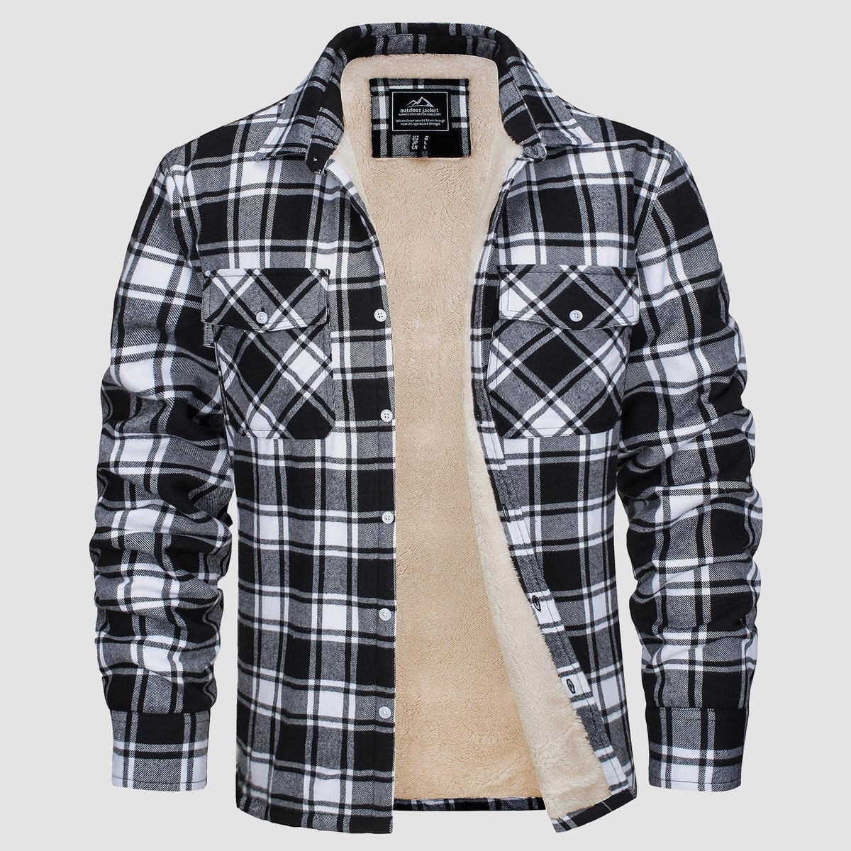 Arvid™ | Lined Checked Shirt Jacket