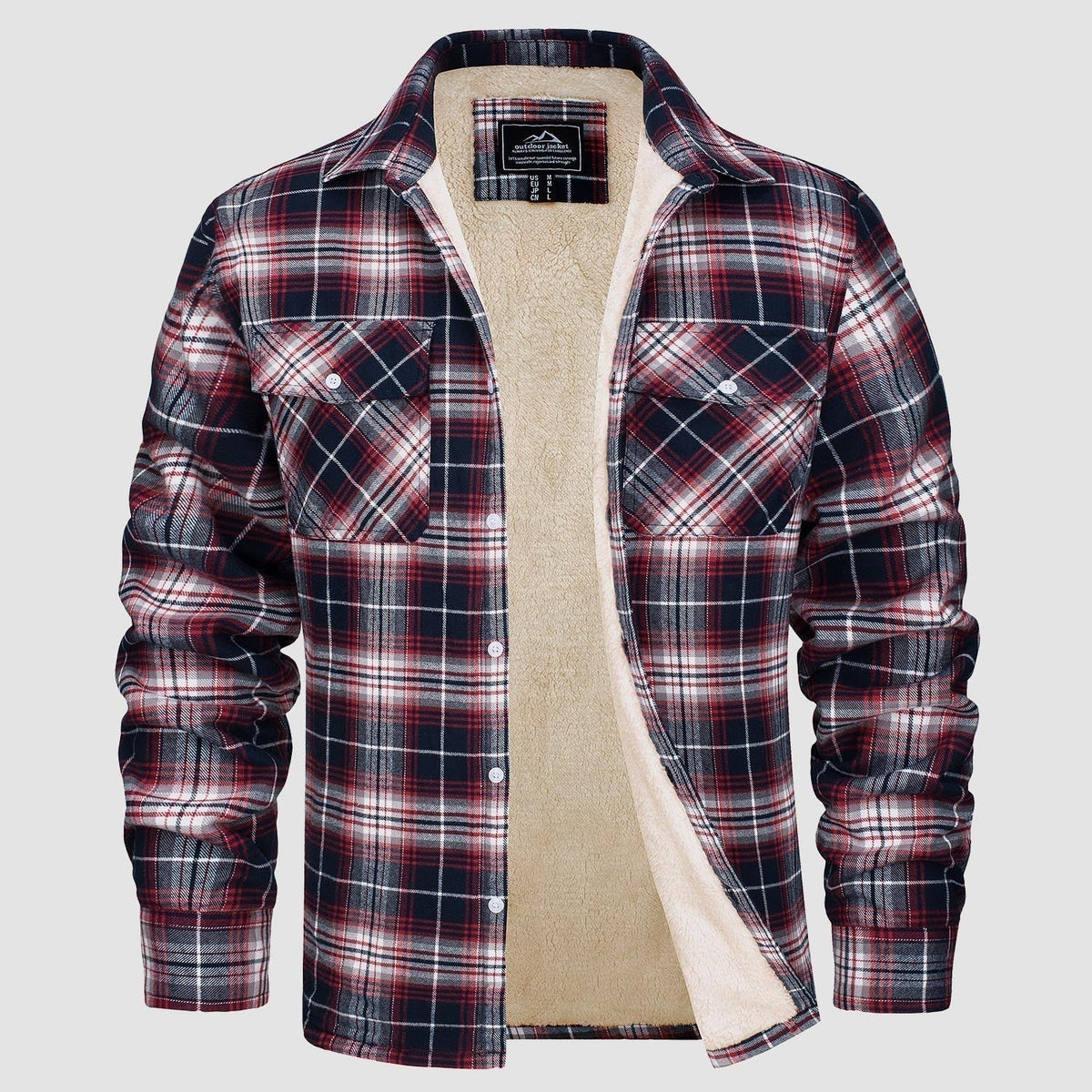 Arvid™ | Lined Checked Shirt Jacket