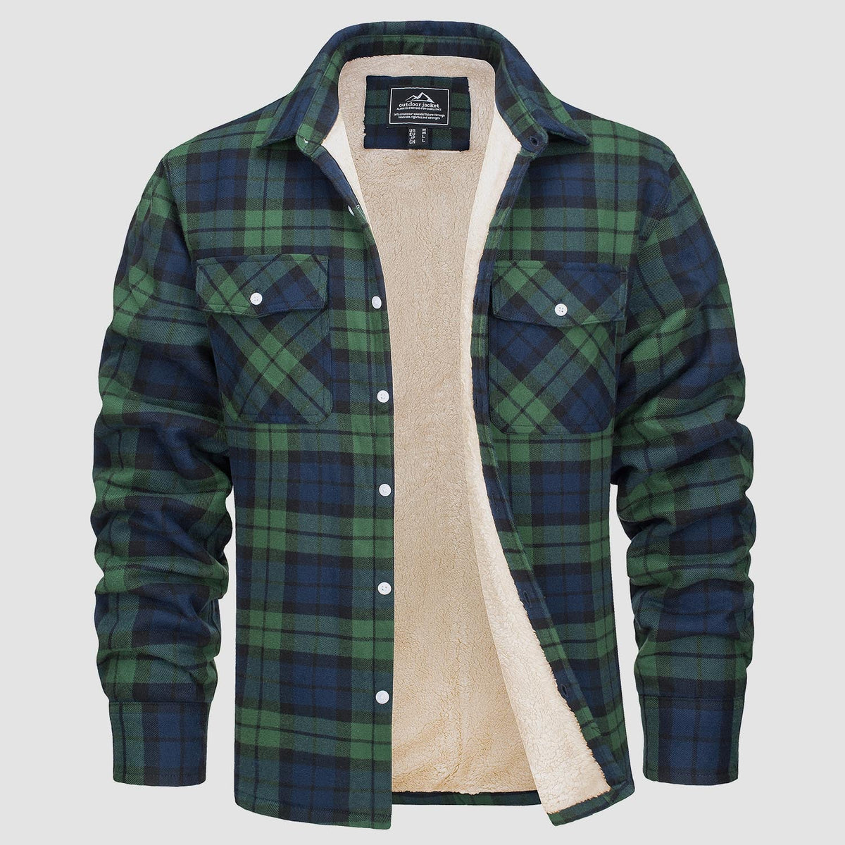 Arvid™ | Lined Checked Shirt Jacket