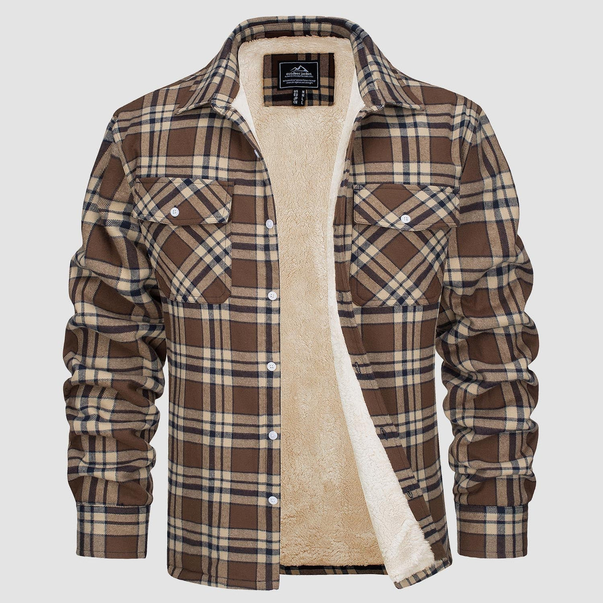 Arvid™ | Lined Checked Shirt Jacket