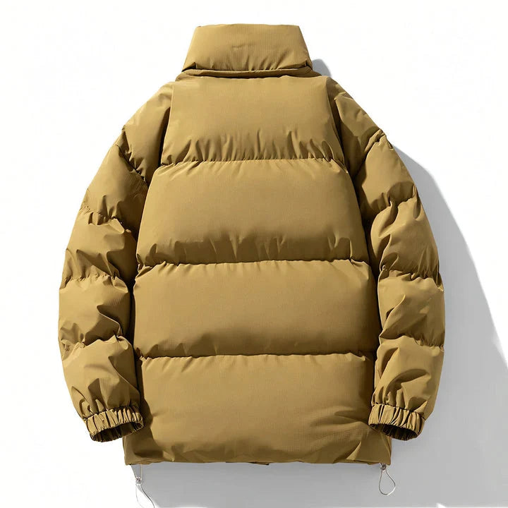 Men’s Insulated Windproof Puffer Jacket with High Collar 3