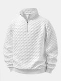 Men's Jacquard Quarter-Zip Sweatshirt with Regular Fit 0