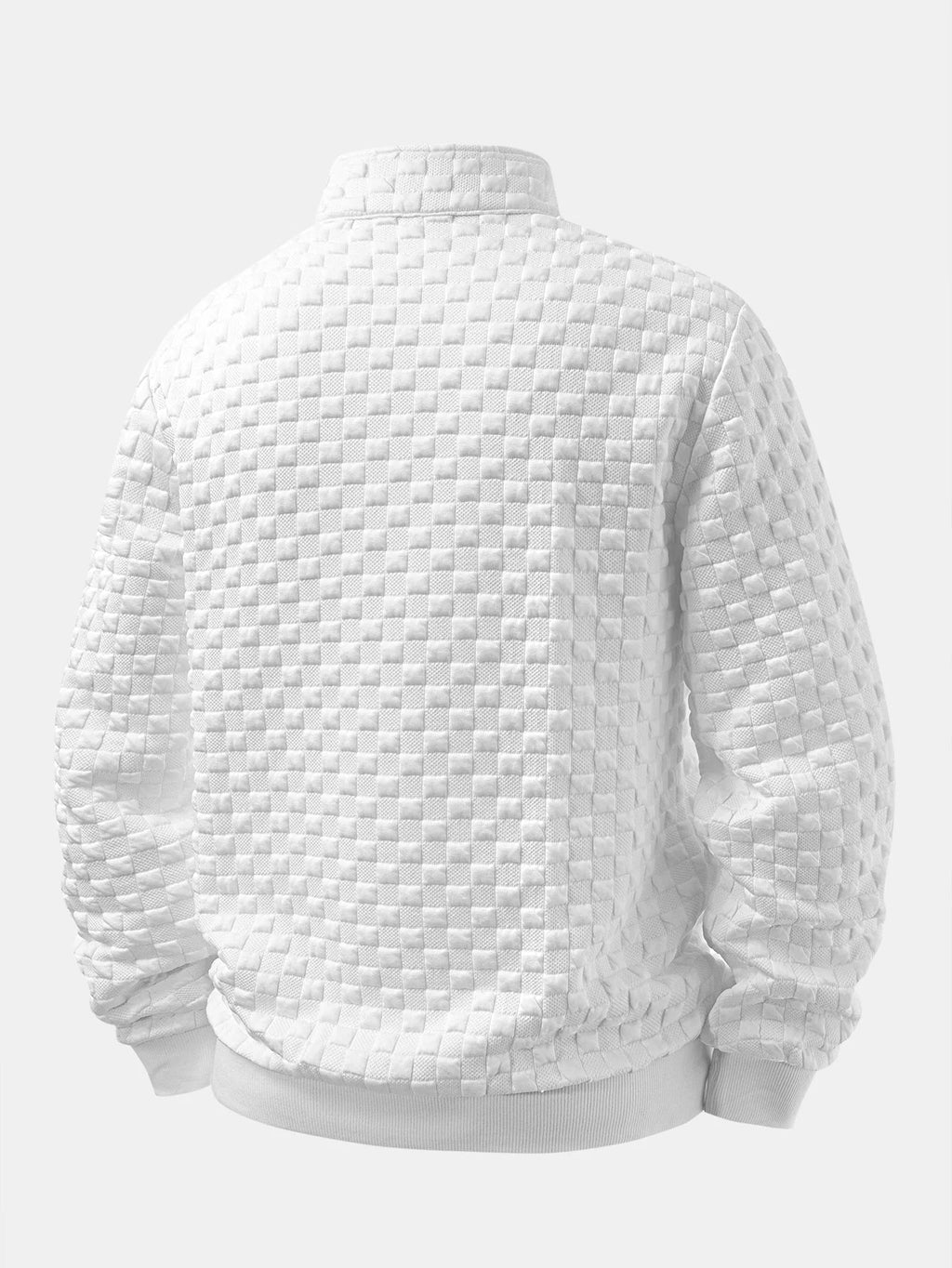 Men's Jacquard Quarter-Zip Sweatshirt with Regular Fit 2