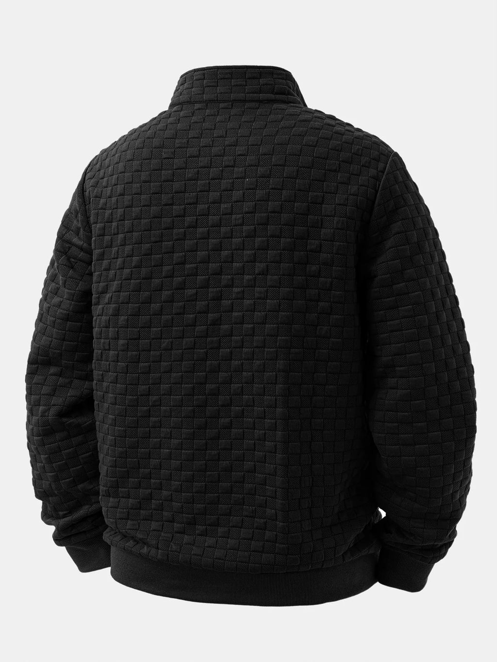 Men's Jacquard Quarter-Zip Sweatshirt with Regular Fit 3