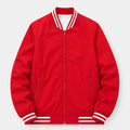 Men's Lightweight Cotton Bomber Jacket with Ribbed Trim 0