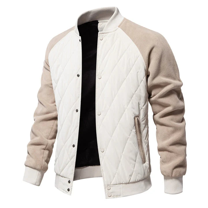 Men's Raglan Sleeve Snap-Button Bomber Jacket with Lightweight Polyester Shell 5